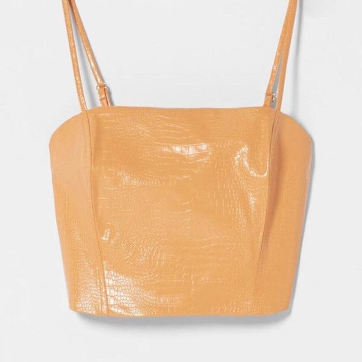 Top faux leather - Bershka